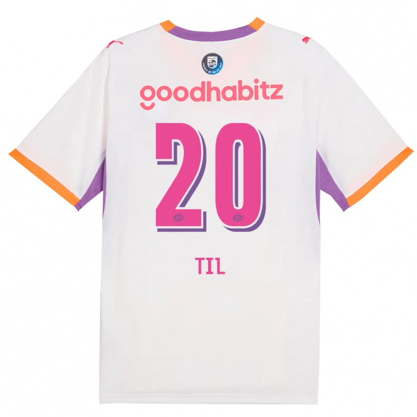 Danxen Criança Camisola Guus Til #20 Branco Roxo Laranja Alternativa 2026/27 Camisa Brasil