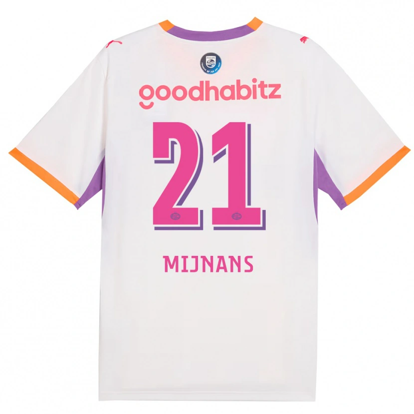 Danxen Criança Camisola Sven Mijnans #21 Branco Roxo Laranja Alternativa 2026/27 Camisa Brasil