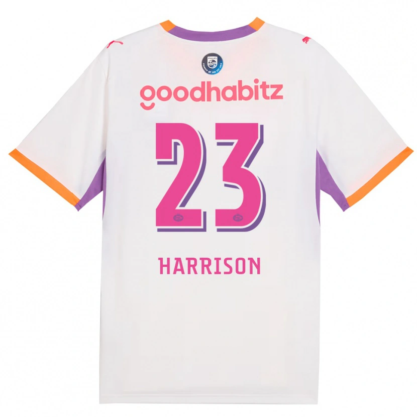 Danxen Criança Camisola Amy Harrison #23 Branco Roxo Laranja Alternativa 2026/27 Camisa Brasil