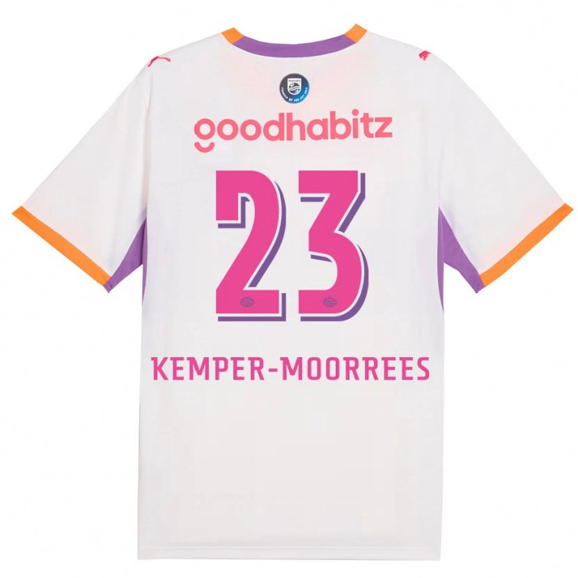 Danxen Criança Camisola Myrthe Kemper-Moorrees #23 Branco Roxo Laranja Alternativa 2026/27 Camisa Brasil