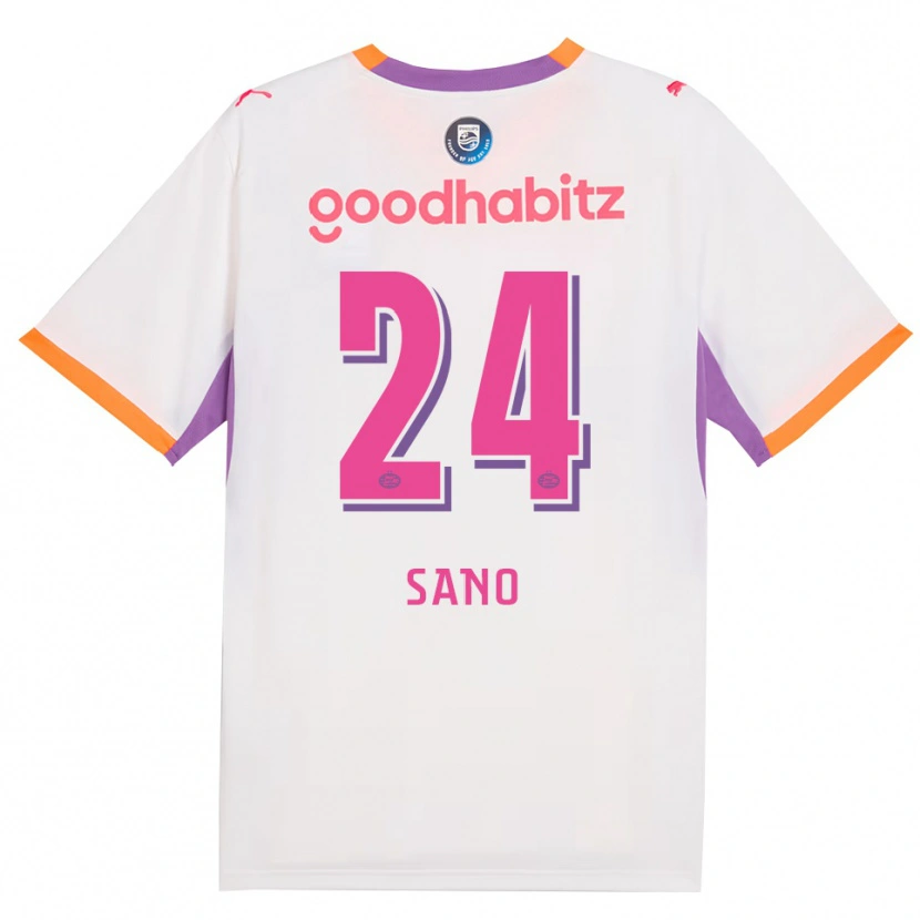 Danxen Criança Camisola Kodai Sano #24 Branco Roxo Laranja Alternativa 2026/27 Camisa Brasil