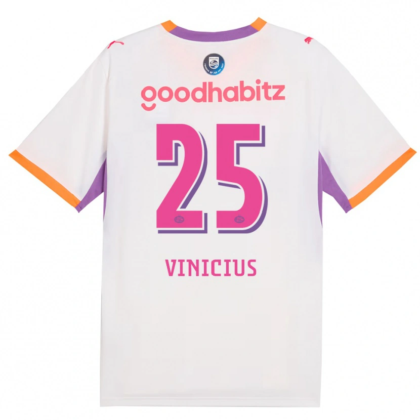 Danxen Criança Camisola Carlos Vinicius #25 Branco Roxo Laranja Alternativa 2026/27 Camisa Brasil