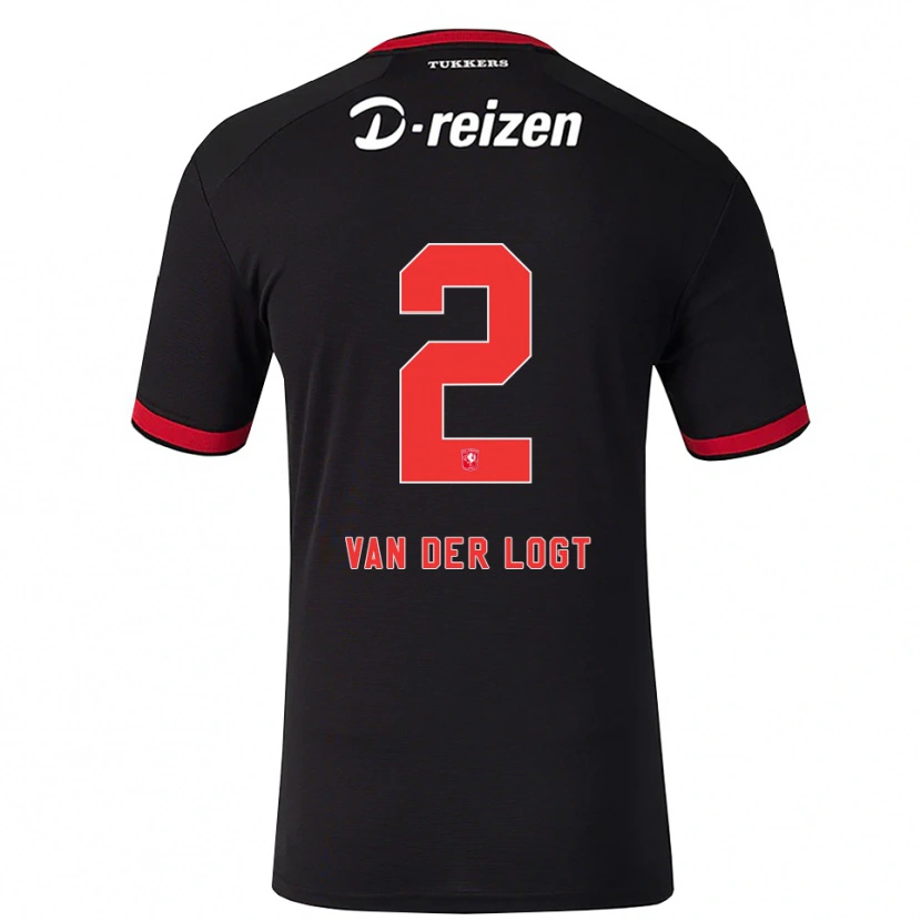 Danxen Criança Camisola Jim Van Der Logt #2 Vermelho Branco Preto Alternativa 2026/27 Camisa Brasil