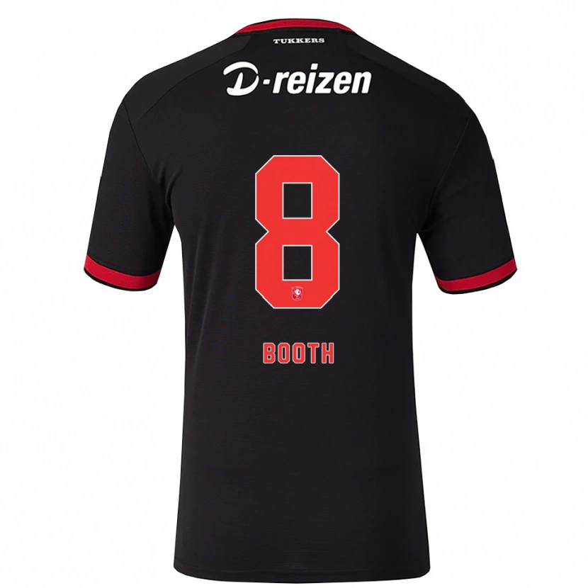 Danxen Criança Camisola Taylor Booth #8 Vermelho Branco Preto Alternativa 2026/27 Camisa Brasil