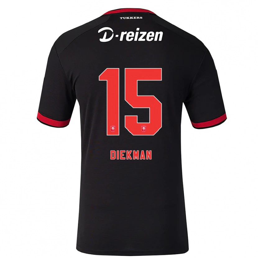 Danxen Criança Camisola Jill Diekman #15 Vermelho Branco Preto Alternativa 2026/27 Camisa Brasil