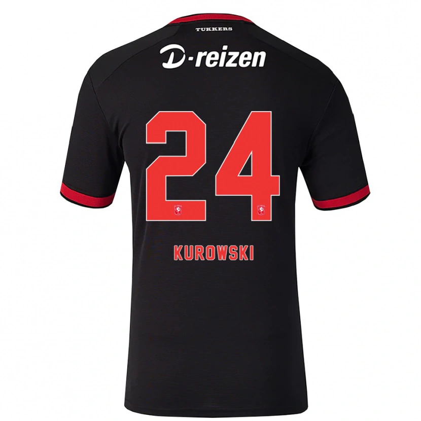 Danxen Criança Camisola Krzysztof Kurowski #24 Vermelho Branco Preto Alternativa 2026/27 Camisa Brasil