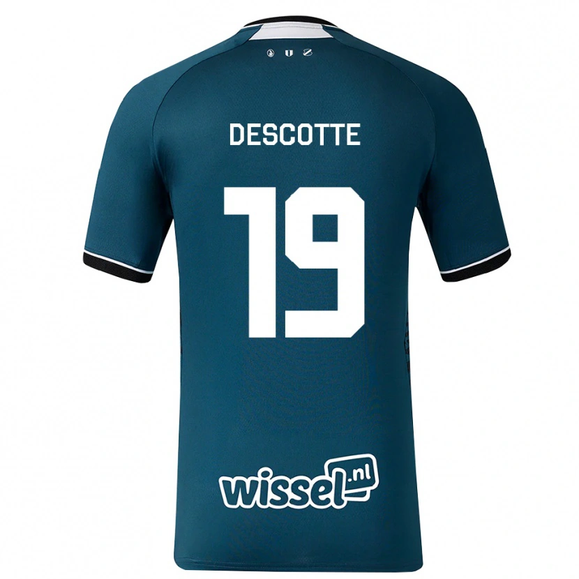 Danxen Criança Camisola Anthony Descotte #19 Darkslategray Branco Alternativa 2026/27 Camisa Brasil