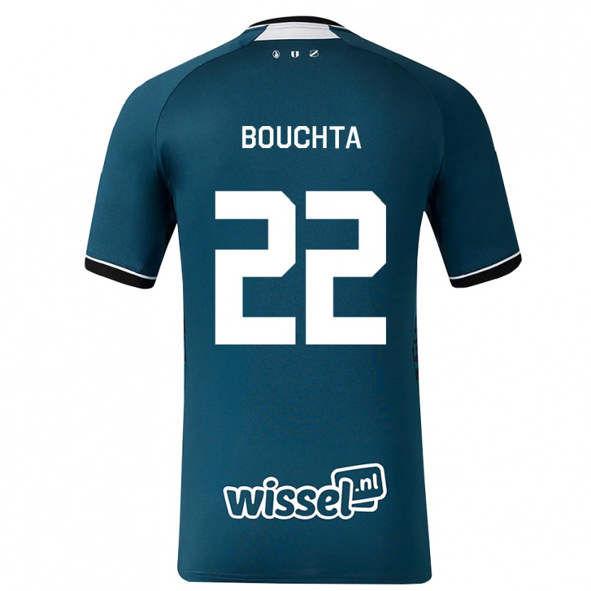 Danxen Criança Camisola Dani Bouchta #22 Darkslategray Branco Alternativa 2026/27 Camisa Brasil