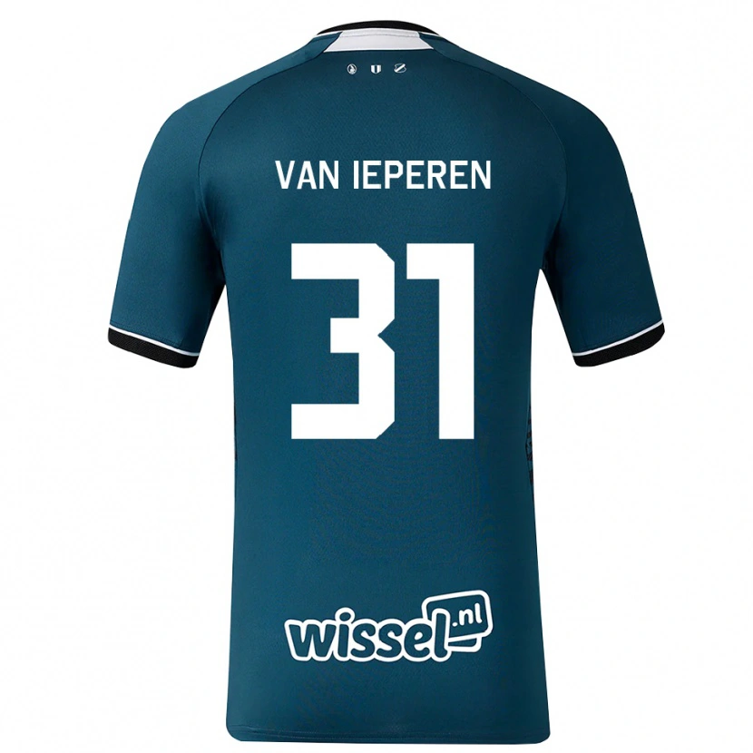 Danxen Criança Camisola Julius Van Ieperen #31 Darkslategray Branco Alternativa 2026/27 Camisa Brasil