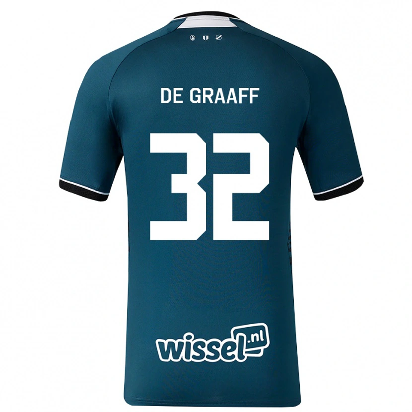 Danxen Criança Camisola Tom De Graaff #32 Darkslategray Branco Alternativa 2026/27 Camisa Brasil