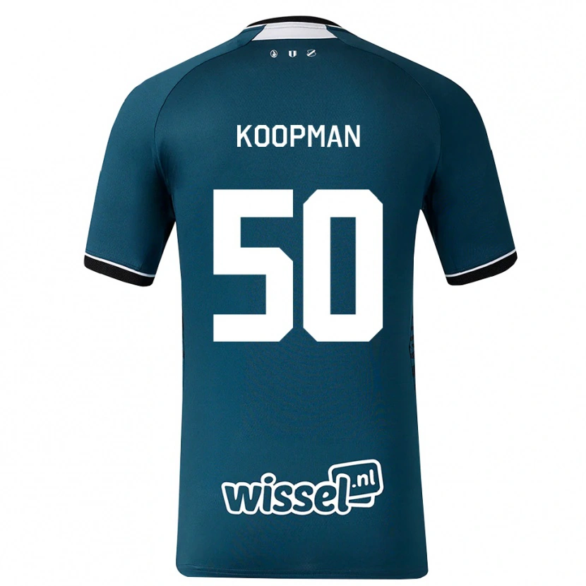 Danxen Criança Camisola Kyra Koopman #50 Darkslategray Branco Alternativa 2026/27 Camisa Brasil