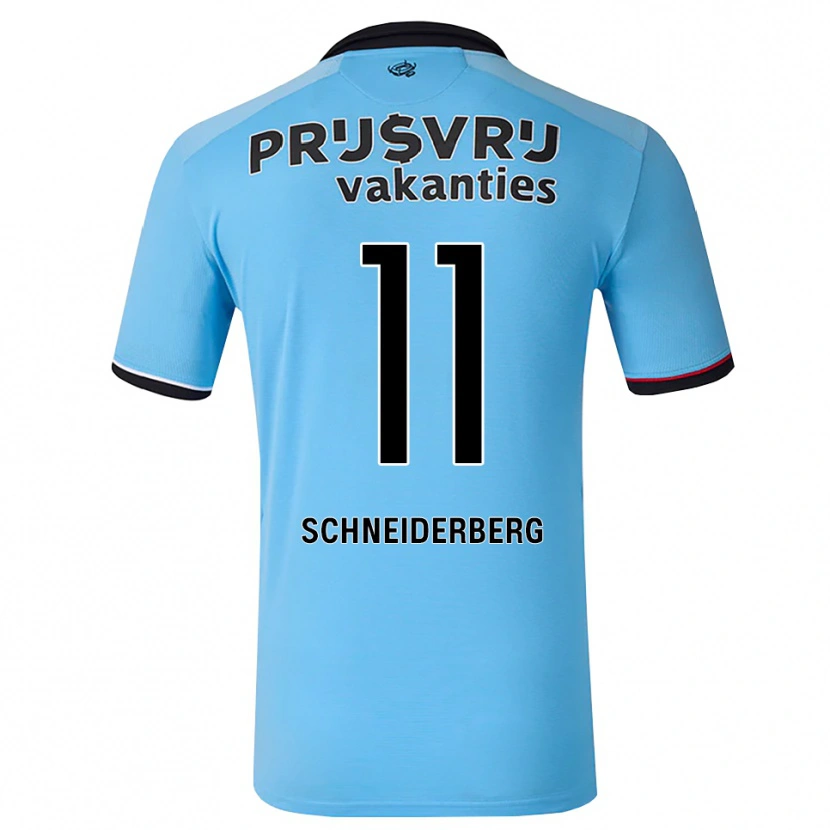 Danxen Criança Camisola July Schneiderberg #11 Deepskyblue Preto Vermelho Alternativa 2026/27 Camisa Brasil