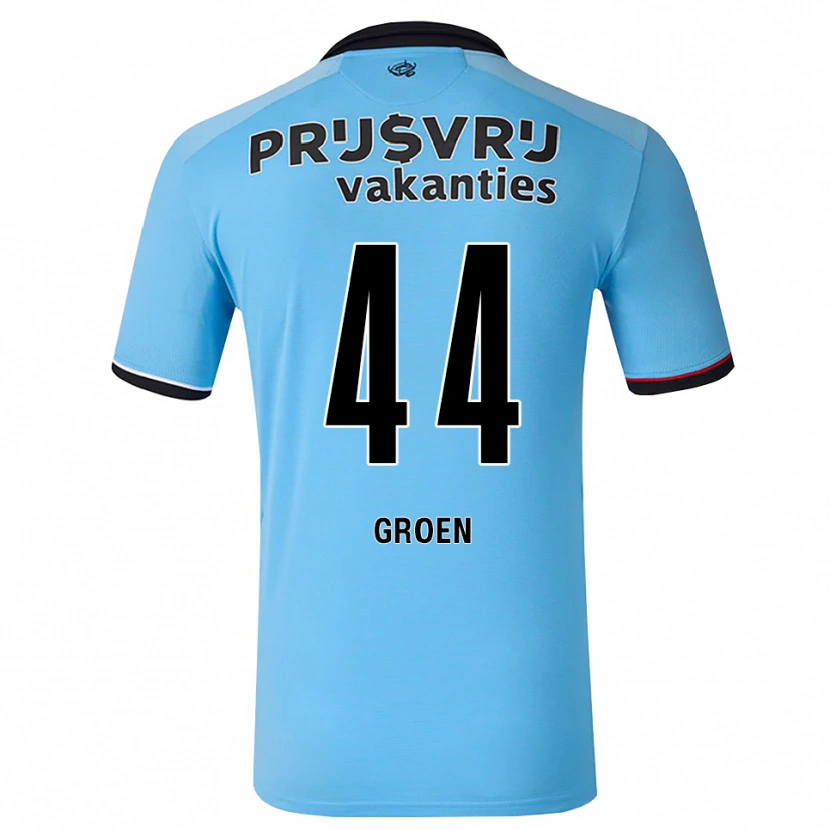 Danxen Criança Camisola Nesto Groen #44 Deepskyblue Preto Vermelho Alternativa 2026/27 Camisa Brasil