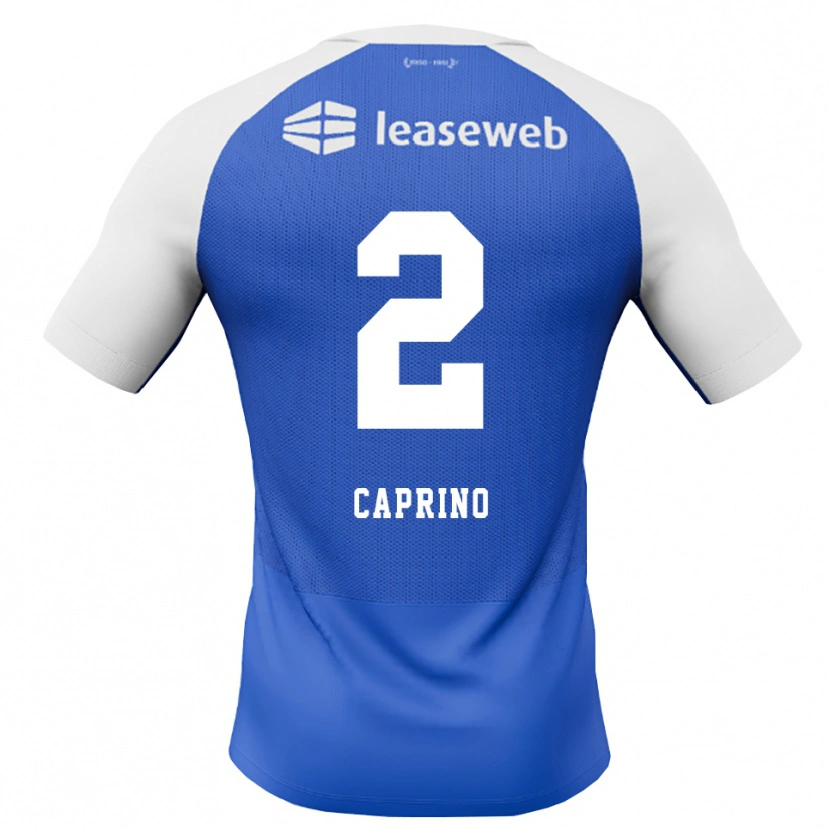 Danxen Criança Camisola Ginia Caprino #2 Dodgerblue Vermelho Branco Alternativa 2026/27 Camisa Brasil