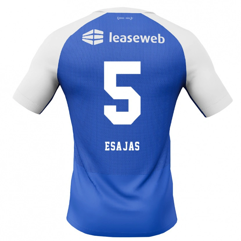 Danxen Criança Camisola Jeremiah Esajas #5 Dodgerblue Vermelho Branco Alternativa 2026/27 Camisa Brasil
