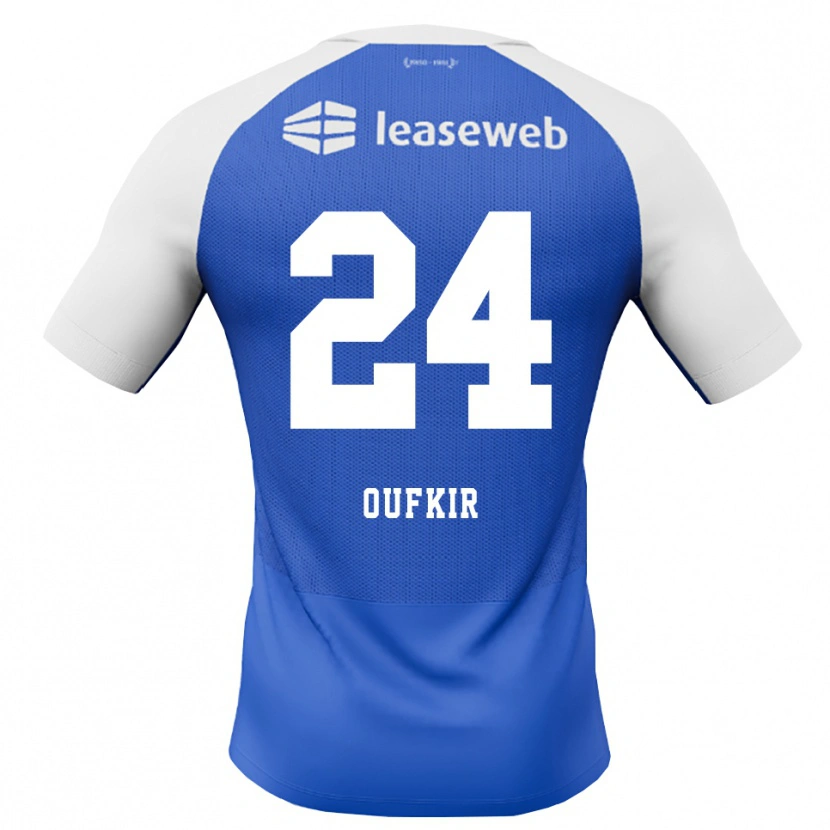 Danxen Criança Camisola Ayoub Oufkir #24 Dodgerblue Vermelho Branco Alternativa 2026/27 Camisa Brasil