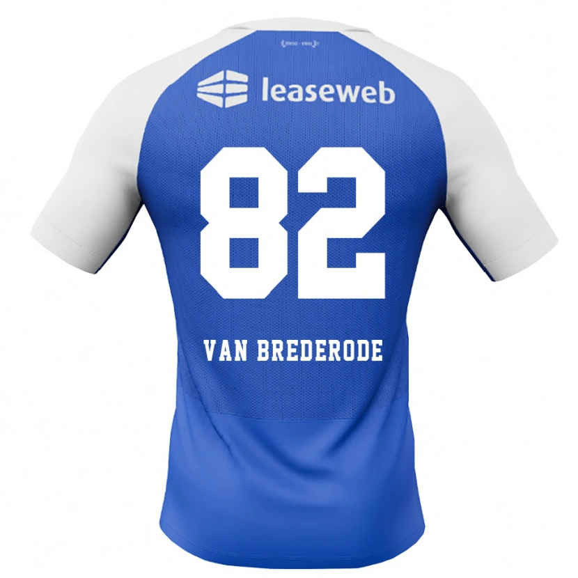 Danxen Criança Camisola Myron Van Brederode #82 Dodgerblue Vermelho Branco Alternativa 2026/27 Camisa Brasil