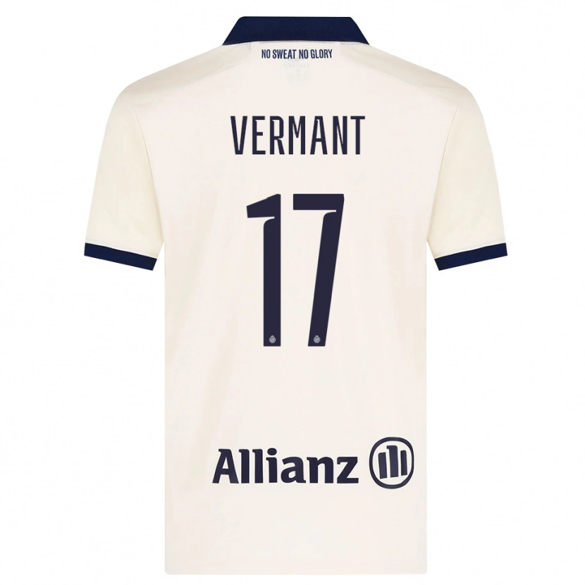 Danxen Criança Camisola Romeo Vermant #17 Beige Preto Alternativa 2026/27 Camisa Brasil