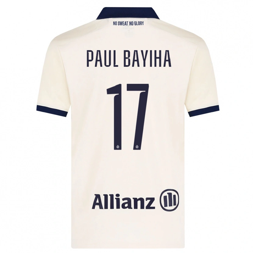 Danxen Criança Camisola Jean-Paul Bayiha #17 Beige Preto Alternativa 2026/27 Camisa Brasil