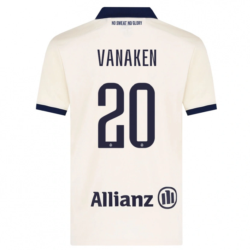 Danxen Criança Camisola Hans Vanaken #20 Beige Preto Alternativa 2026/27 Camisa Brasil