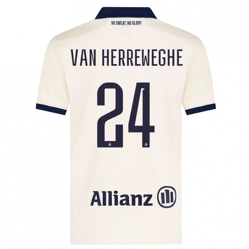 Danxen Criança Camisola Febe Van Herreweghe #24 Beige Preto Alternativa 2026/27 Camisa Brasil