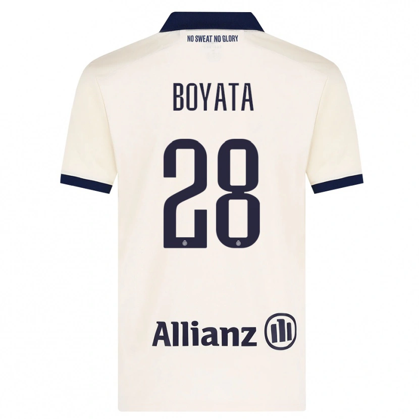 Danxen Criança Camisola Dedryck Boyata #28 Beige Preto Alternativa 2026/27 Camisa Brasil