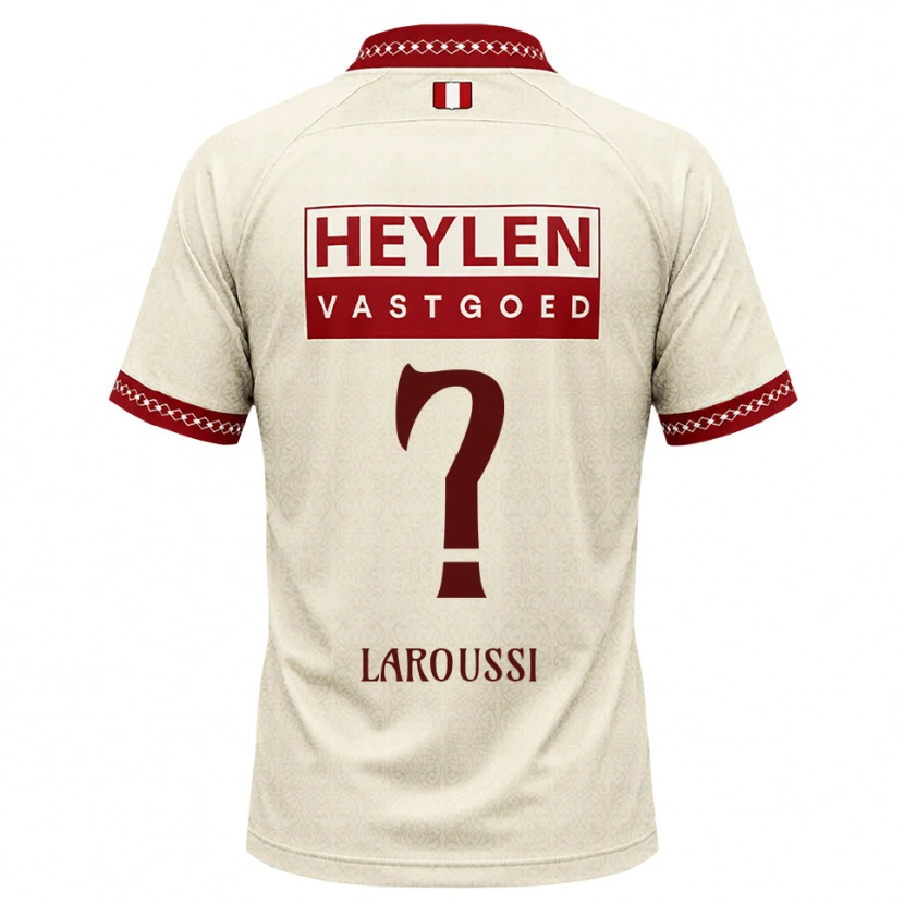 Danxen Criança Camisola Nizar Laroussi #0 Beige Vermelho Alternativa 2026/27 Camisa Brasil