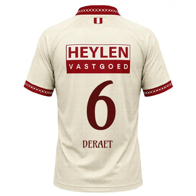 Danxen Criança Camisola Xavi Deraet #6 Beige Vermelho Alternativa 2026/27 Camisa Brasil