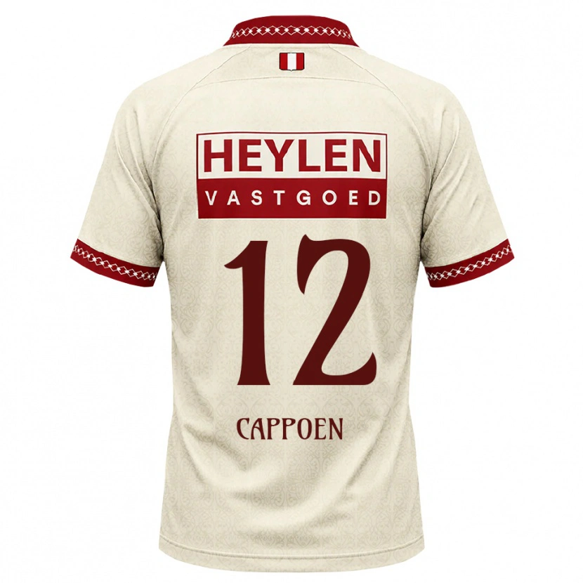 Danxen Criança Camisola Logan Cappoen #12 Beige Vermelho Alternativa 2026/27 Camisa Brasil