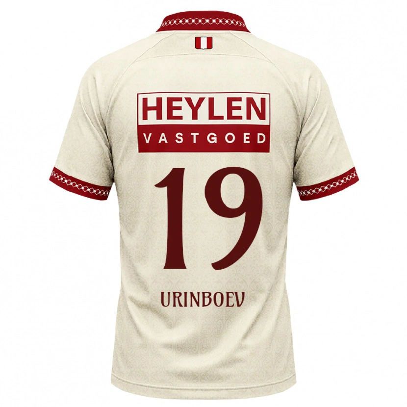 Danxen Criança Camisola Mukhammadali Urinboev #19 Beige Vermelho Alternativa 2026/27 Camisa Brasil