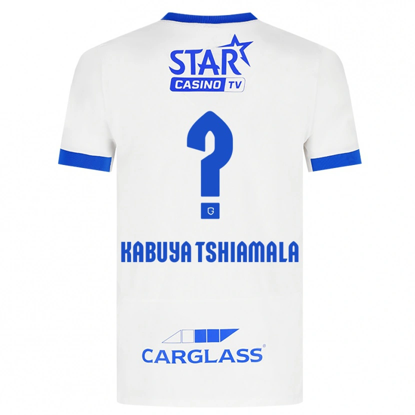 Danxen Criança Camisola Lino Kabuya Tshiamala #0 Branco Azul Alternativa 2026/27 Camisa Brasil