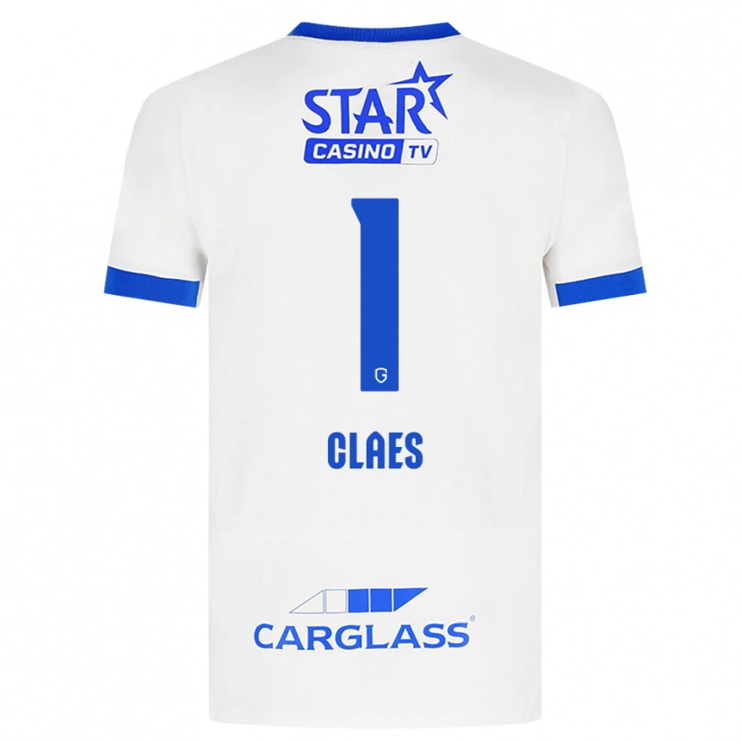 Danxen Criança Camisola Mirthe Claes #1 Branco Azul Alternativa 2026/27 Camisa Brasil