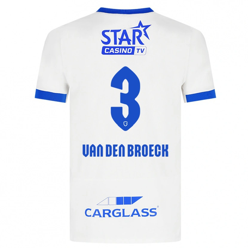 Danxen Criança Camisola Kobe Van Den Broeck #3 Branco Azul Alternativa 2026/27 Camisa Brasil