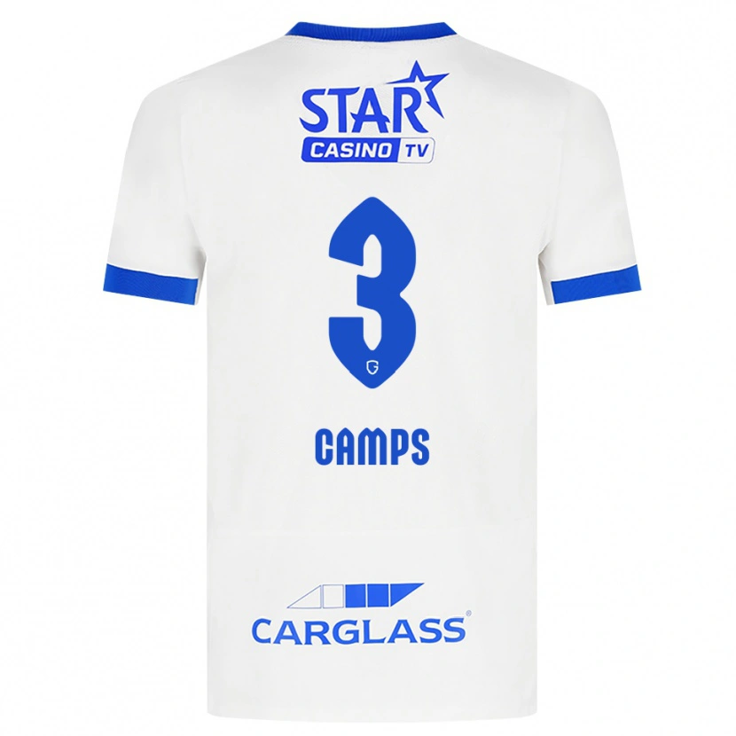 Danxen Criança Camisola Romy Camps #3 Branco Azul Alternativa 2026/27 Camisa Brasil