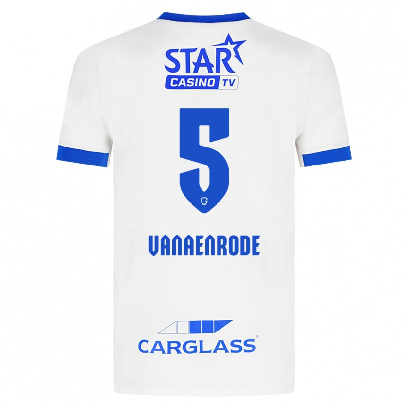 Danxen Criança Camisola Gwyneth Vanaenrode #5 Branco Azul Alternativa 2026/27 Camisa Brasil