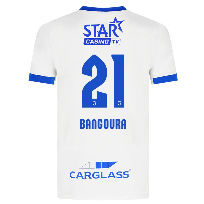 Danxen Criança Camisola Ibrahima Sory Bangoura #21 Branco Azul Alternativa 2026/27 Camisa Brasil