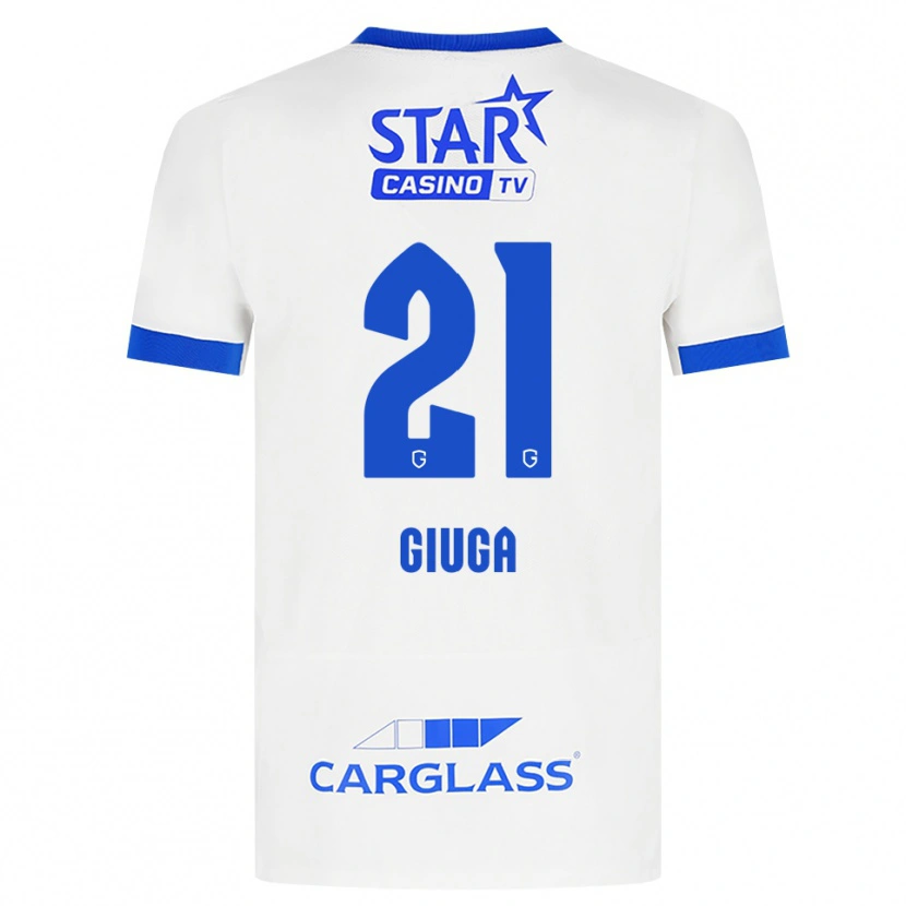 Danxen Criança Camisola Anissa Giuga #21 Branco Azul Alternativa 2026/27 Camisa Brasil