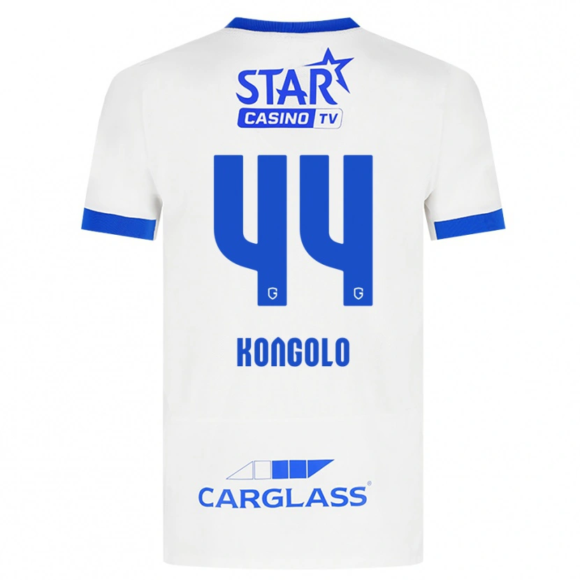 Danxen Criança Camisola Josué Kongolo #44 Branco Azul Alternativa 2026/27 Camisa Brasil