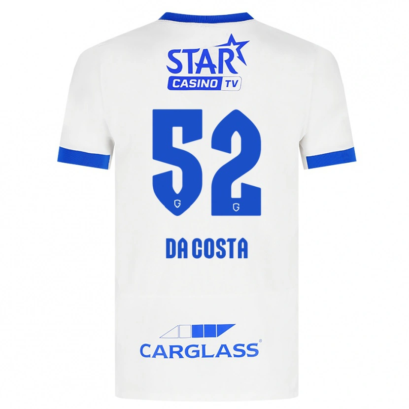 Danxen Criança Camisola Wilson Da Costa #52 Branco Azul Alternativa 2026/27 Camisa Brasil
