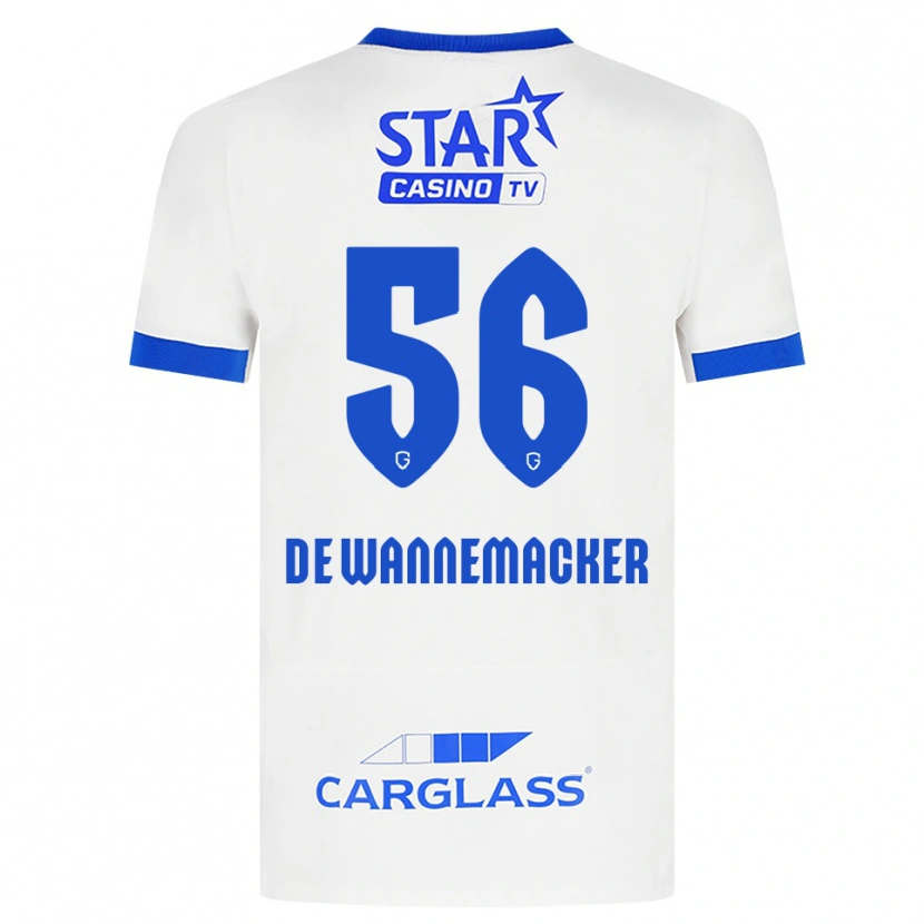 Danxen Criança Camisola August De Wannemacker #56 Branco Azul Alternativa 2026/27 Camisa Brasil