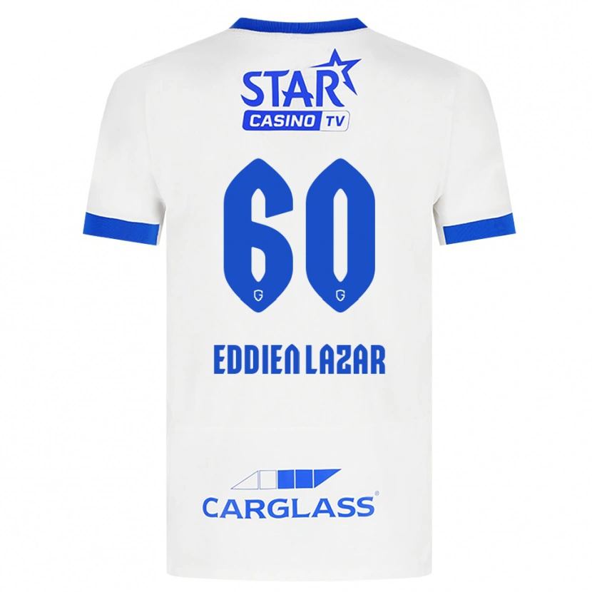 Danxen Criança Camisola Saif Eddien Lazar #60 Branco Azul Alternativa 2026/27 Camisa Brasil