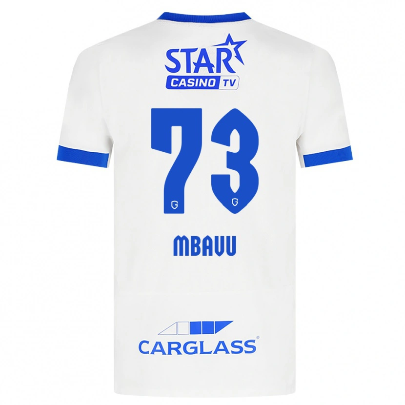 Danxen Criança Camisola Elie Mbavu #73 Branco Azul Alternativa 2026/27 Camisa Brasil