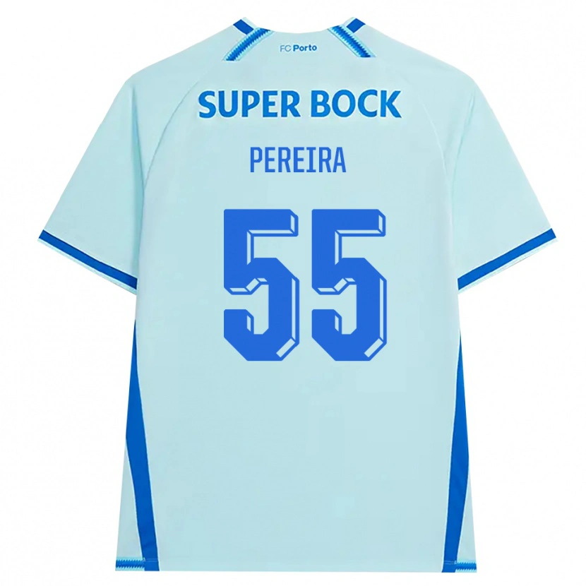 Danxen Criança Camisola Yoan Pereira #55 Lightcyan Azul Terceiro 2026/27 Camisa Brasil