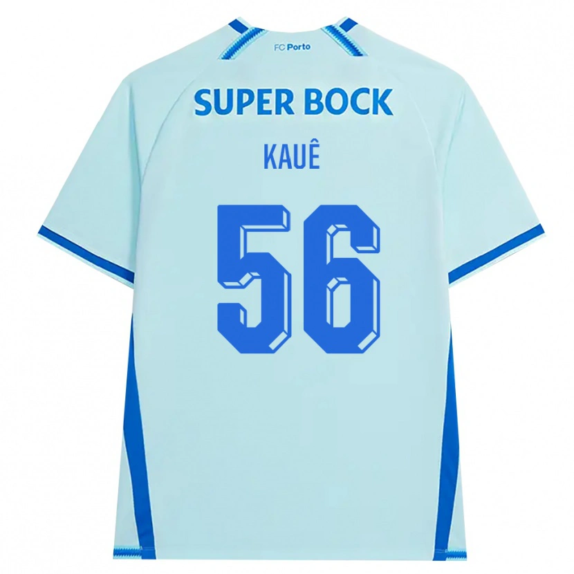 Danxen Criança Camisola Kauê Rodrigues Pessanha #56 Lightcyan Azul Terceiro 2026/27 Camisa Brasil