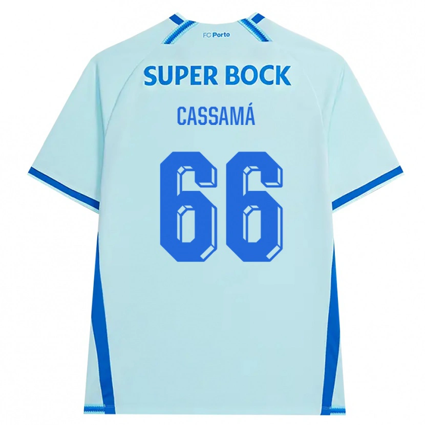 Danxen Criança Camisola Adramane Cassamá #66 Lightcyan Azul Terceiro 2026/27 Camisa Brasil