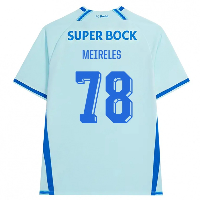 Danxen Criança Camisola Jorge Meireles #78 Lightcyan Azul Terceiro 2026/27 Camisa Brasil