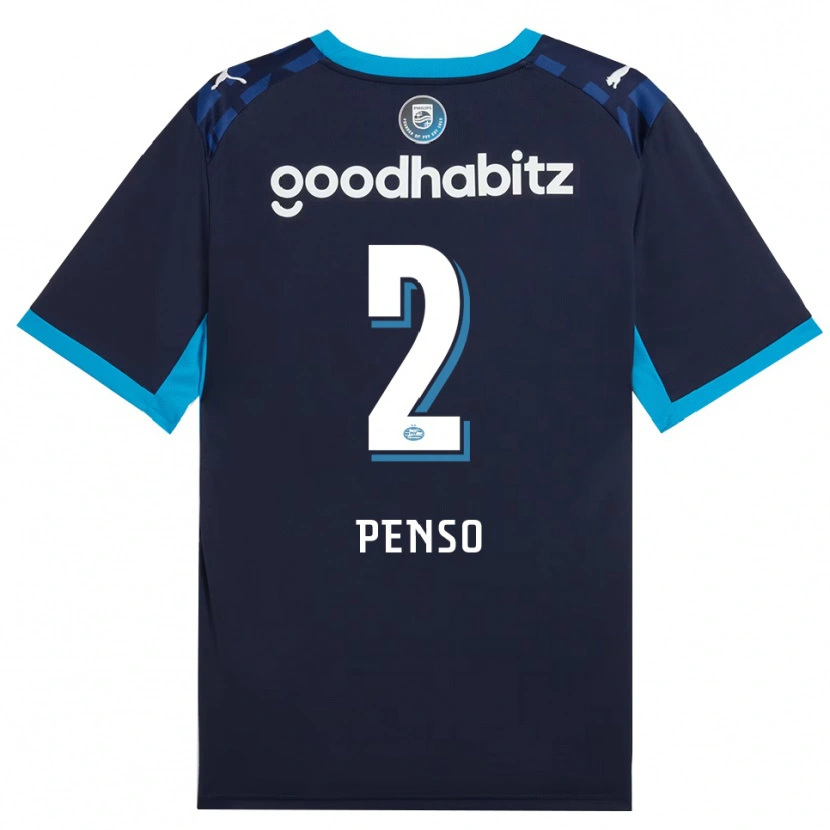 Danxen Criança Camisola Kyano Penso #2 Dodgerblue Royalblue Terceiro 2026/27 Camisa Brasil