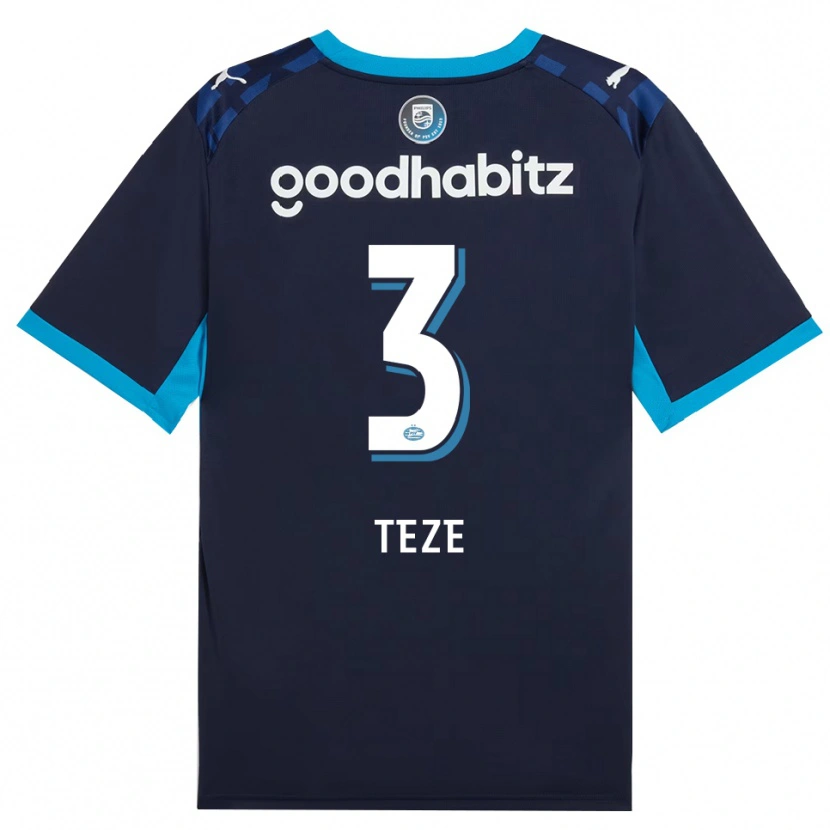 Danxen Criança Camisola Jordan Teze #3 Dodgerblue Royalblue Terceiro 2026/27 Camisa Brasil