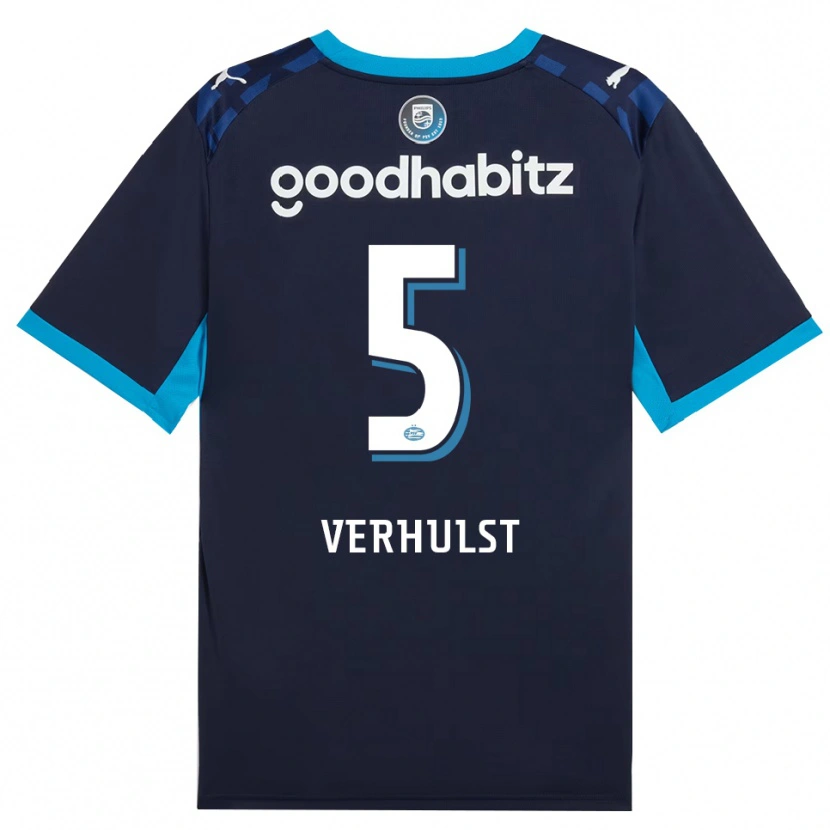 Danxen Criança Camisola Gino Verhulst #5 Dodgerblue Royalblue Terceiro 2026/27 Camisa Brasil