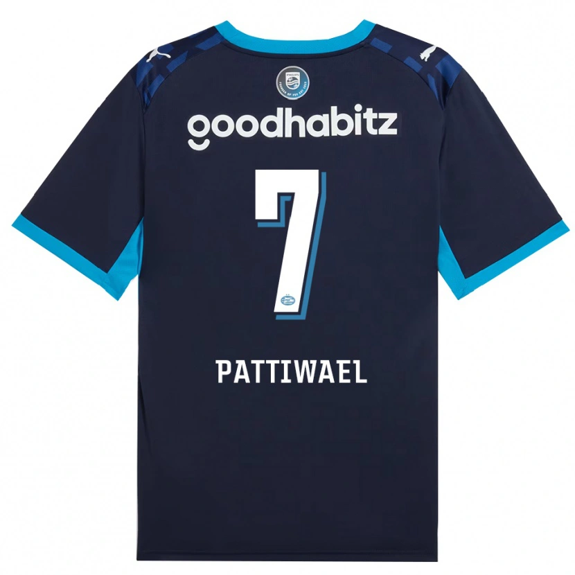 Danxen Criança Camisola Naomi Pattiwael #7 Dodgerblue Royalblue Terceiro 2026/27 Camisa Brasil